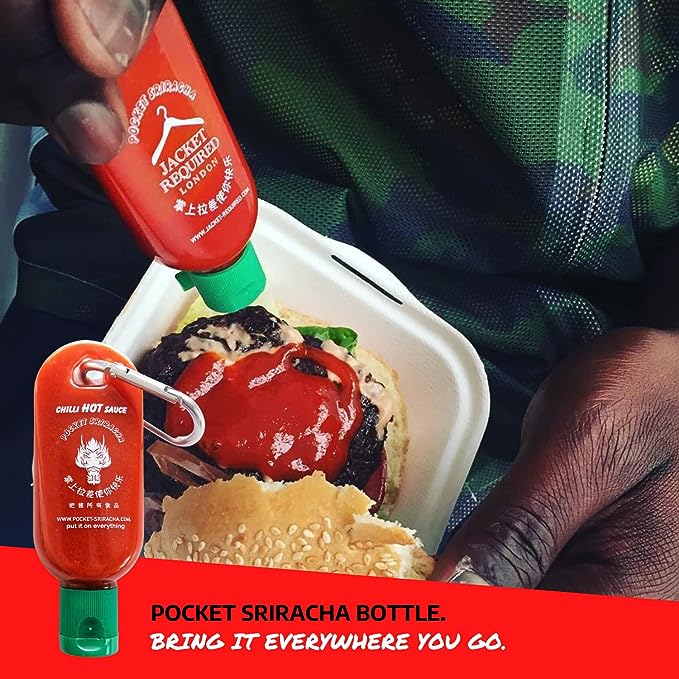 Pocket Sriracha Keychain Hot Sauce Bottle