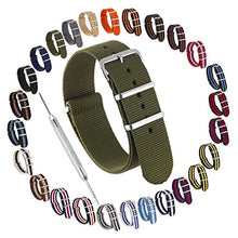 Load image into Gallery viewer, Sniper Bay Nato Watch Strap – Military-Grade Nylon, Stainless Steel – (Olive Green)
